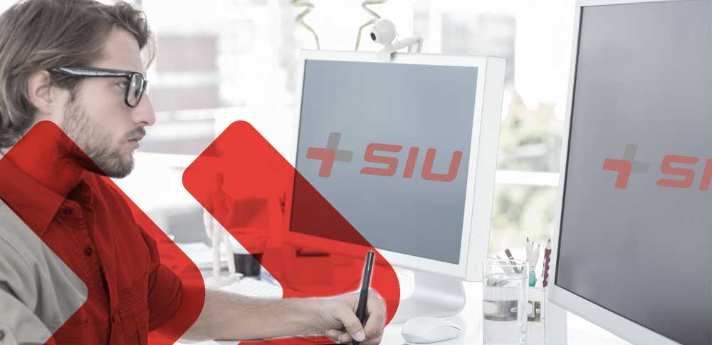 Grafiker erstellt SIU Logo